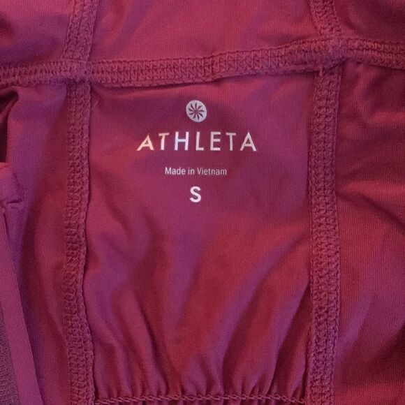 Athleta Raspberry Solana Hoodie Size S Women’s Workout Exercise Gym - Picture 10 of 15